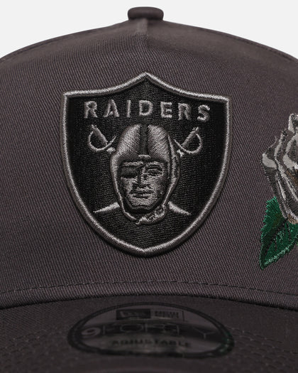 New Era Las Vegas Raiders 'Gray Tonal Roses' 9FORTY A-Frame Snapback Gray
