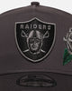 New Era Las Vegas Raiders 'Gray Tonal Roses' 9FORTY A-Frame Snapback Gray
