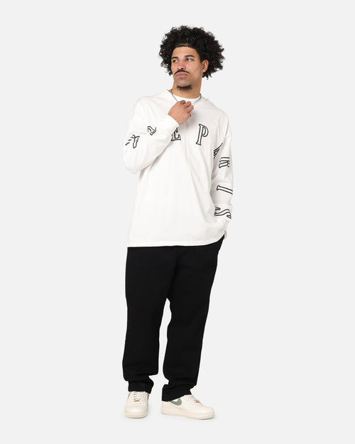 Carre Global Oversized Long Sleeve T-Shirt Off White