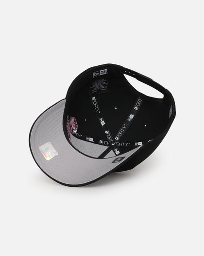 New Era Las Vegas Raiders 'Pink Rose Embroidery' 9FORTY A-Frame Snapback Black/Pink