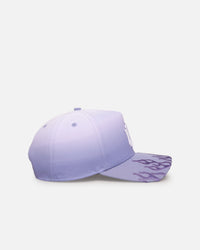 New Era New York Yankees 'Sundyed Flames' 9FORTY A-Frame Snapback Lavender