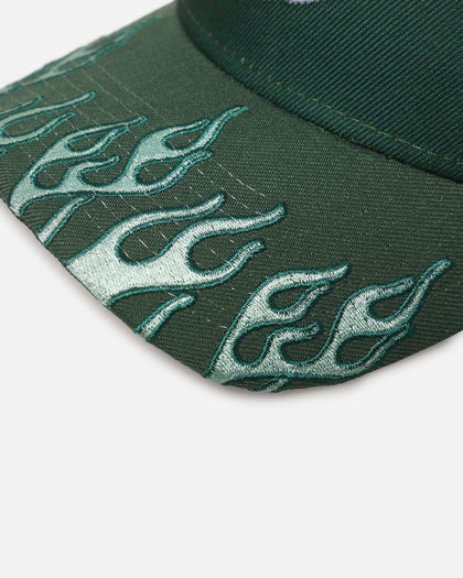 New Era New York Jets 'Sundyed Flames' 9FORTY A-Frame Snapback Pine Green
