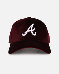 New Era Atlanta Braves 'Velvet Dreams 2.0' 9FORTY A-Frame Snapback Burgundy