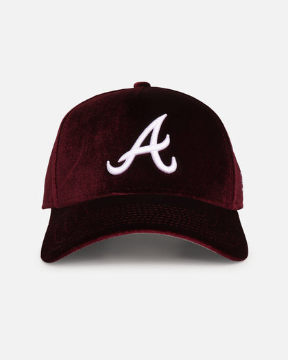 New Era Atlanta Braves 'Velvet Dreams 2.0' 9FORTY A-Frame Snapback Burgundy