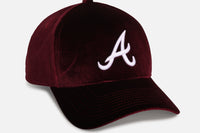 New Era Atlanta Braves 'Velvet Dreams 2.0' 9FORTY A-Frame Snapback Burgundy