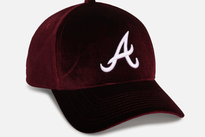 New Era Atlanta Braves 'Velvet Dreams 2.0' 9FORTY A-Frame Snapback Burgundy