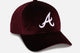 New Era Atlanta Braves 'Velvet Dreams 2.0' 9FORTY A-Frame Snapback Burgundy