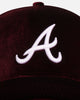 New Era Atlanta Braves 'Velvet Dreams 2.0' 9FORTY A-Frame Snapback Burgundy