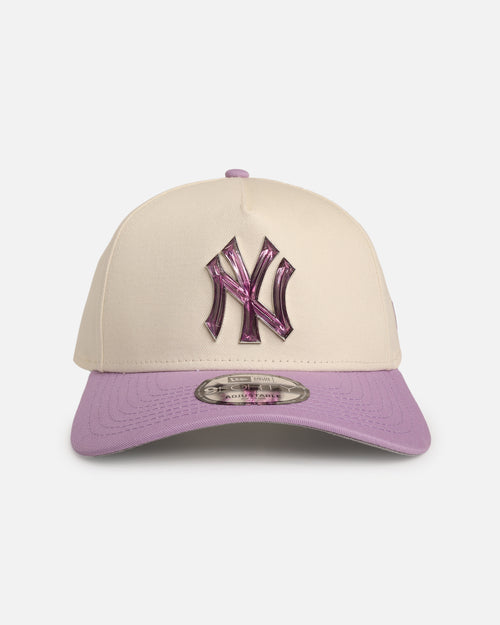 New Era New York Yankees 'Jelly Crystals Collection' 9FORTY A-Frame Snapback Chrome White/Purple
