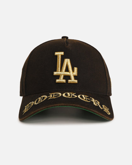 New Era Los Angeles Dodgers 'Washed Gothic Visor' 9OFRTY A-Frame Snapback Black