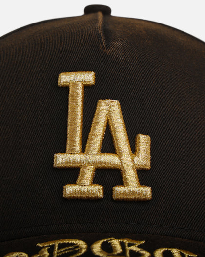 New Era Los Angeles Dodgers 'Washed Gothic Visor' 9OFRTY A-Frame Snapback Black