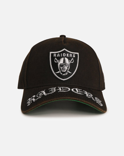 New Era Las Vegas Raiders 'Washed Gothic Visor' 9OFRTY A-Frame Snapback Black