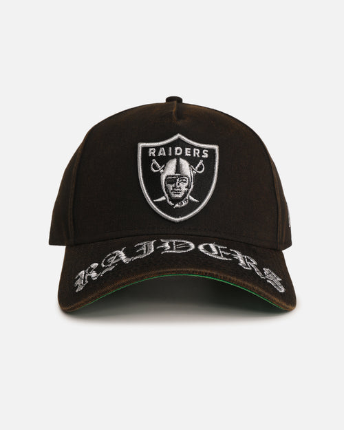 New Era Las Vegas Raiders 'Washed Gothic Visor' 9OFRTY A-Frame Snapback Black