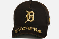 New Era Detroit Tigers 'Washed Gothic Visor' 9OFRTY A-Frame Snapback Black