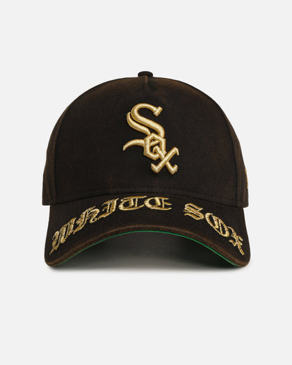 New Era Chicago White Sox 'Washed Gothic Visor' 9OFRTY A-Frame Snapback Black