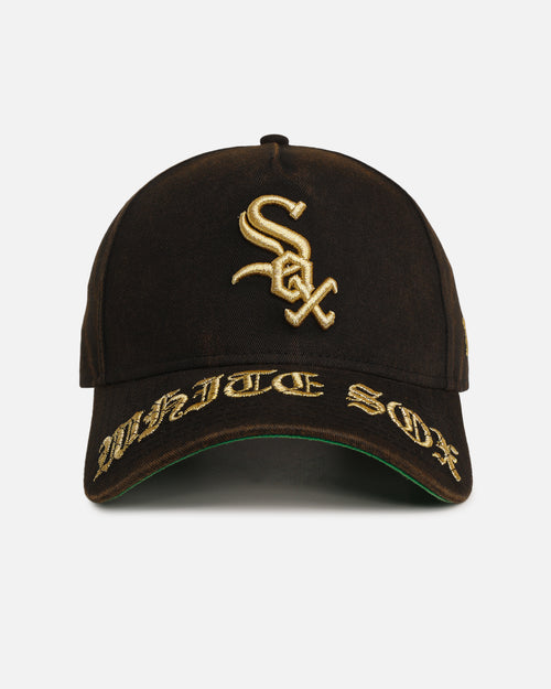 New Era Chicago White Sox 'Washed Gothic Visor' 9OFRTY A-Frame Snapback Black