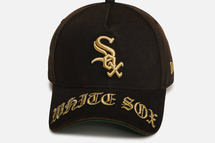 New Era Chicago White Sox 'Washed Gothic Visor' 9OFRTY A-Frame Snapback Black