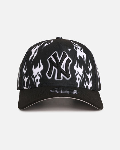 New Era New York Yankees 'Crown Flames' 9OFRTY A-Frame Snapback Black/White