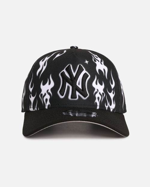 New Era New York Yankees 'Crown Flames' 9OFRTY A-Frame Snapback Black/White