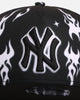 New Era New York Yankees 'Crown Flames' 9OFRTY A-Frame Snapback Black/White