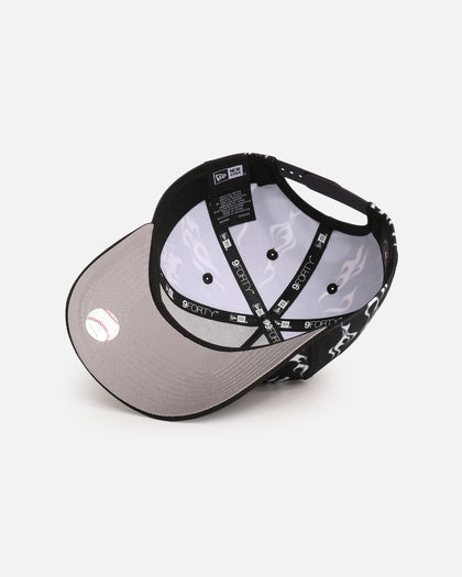 New Era New York Yankees 'Crown Flames' 9OFRTY A-Frame Snapback Black/White