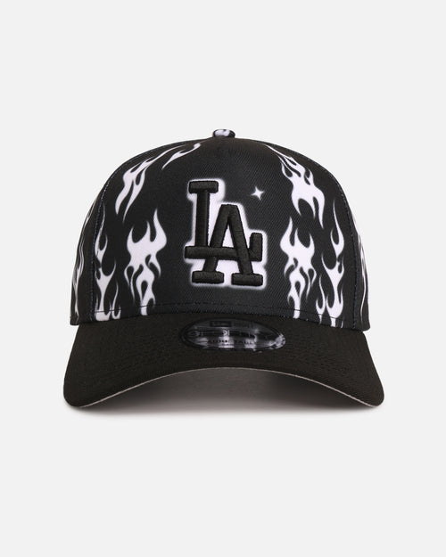New Era Los Angeles Dodgers 'Crown Flames' 9OFRTY A-Frame Snapback Black/White