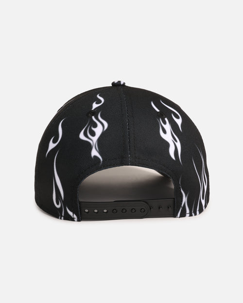 New Era Los Angeles Dodgers 'Crown Flames' 9OFRTY A-Frame Snapback Black/White