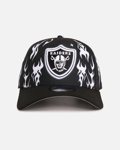 New Era Las Vegas Raiders 'Crown Flames' 9OFRTY A-Frame Snapback Black/White