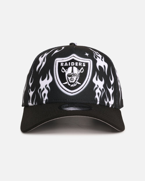 New Era Las Vegas Raiders 'Crown Flames' 9OFRTY A-Frame Snapback Black/White