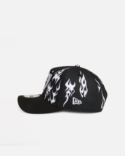 New Era Las Vegas Raiders 'Crown Flames' 9OFRTY A-Frame Snapback Black/White