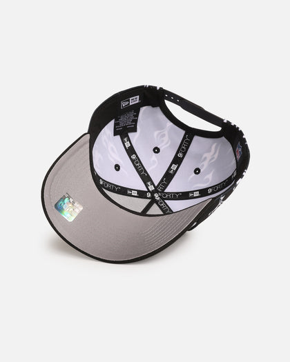New Era Las Vegas Raiders 'Crown Flames' 9OFRTY A-Frame Snapback Black/White
