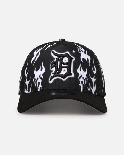 New Era Detroit Tigers 'Crown Flames' 9OFRTY A-Frame Snapback Black/White