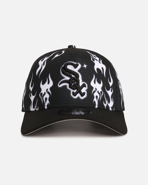 New Era Chicago White Sox 'Crown Flames' 9OFRTY A-Frame Snapback Black/White