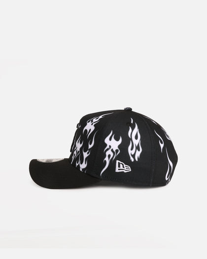 New Era Chicago White Sox 'Crown Flames' 9OFRTY A-Frame Snapback Black/White