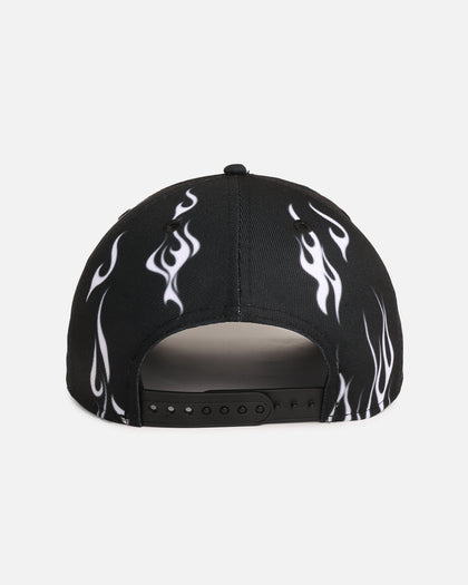New Era Chicago Bulls 'Crown Flames' 9OFRTY A-Frame Snapback Black/White