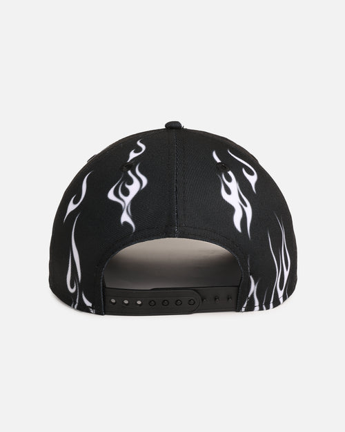 New Era Chicago Bulls 'Crown Flames' 9OFRTY A-Frame Snapback Black/White
