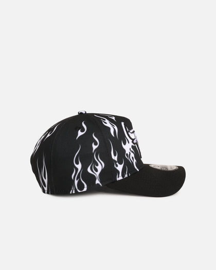 New Era Chicago Bulls 'Crown Flames' 9OFRTY A-Frame Snapback Black/White