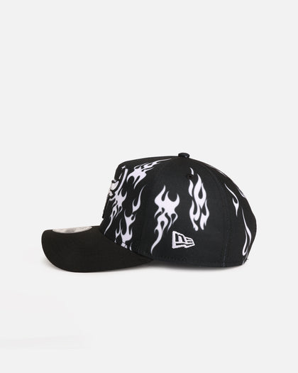 New Era Chicago Bulls 'Crown Flames' 9OFRTY A-Frame Snapback Black/White