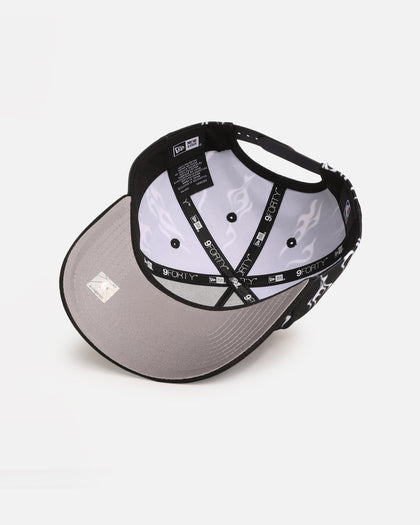 New Era Chicago Bulls 'Crown Flames' 9OFRTY A-Frame Snapback Black/White