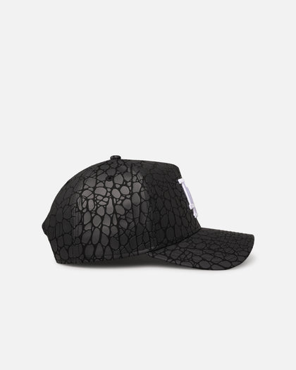 New Era Los Angeles Dodgers 'Croc Skin' 9FORTY A-Frame Snapback Black