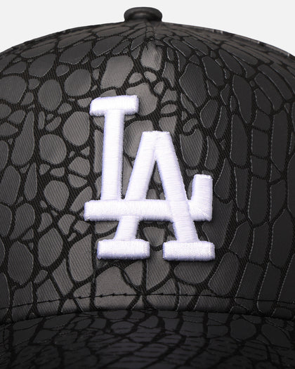 New Era Los Angeles Dodgers 'Croc Skin' 9FORTY A-Frame Snapback Black