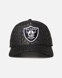 New Era Las Vegas Raiders 'Croc Skin' 9FORTY A-Frame Snapback Black