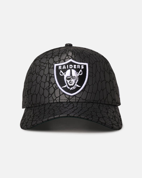 New Era Las Vegas Raiders 'Croc Skin' 9FORTY A-Frame Snapback Black