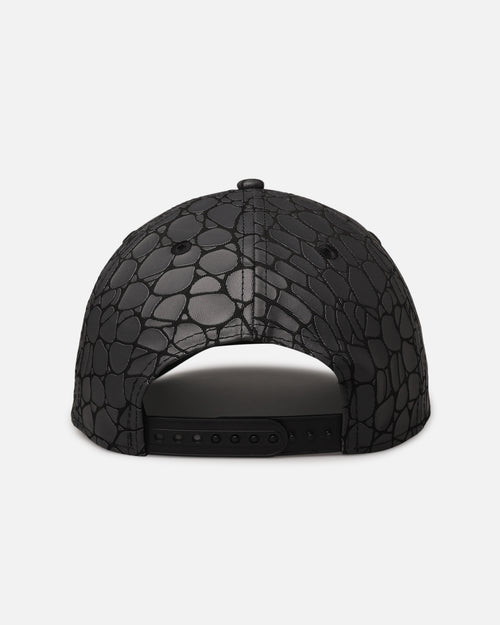 New Era Chicago Bulls 'Faux Croc' 9FORTY A-Frame Snapback Black