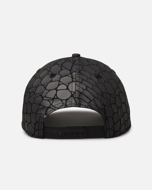 New Era Atlanta Braves 'Croc Skin' 9FORTY A-Frame Snapback Black