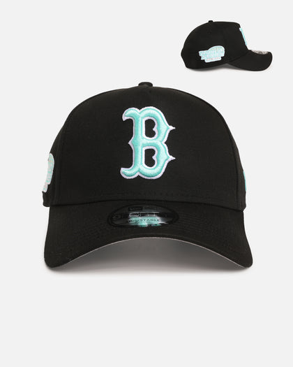 New Era Boston Red Sox 'Black Aqua' 9FORTY A-Frame Snapback Black/Aqua