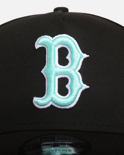 New Era Boston Red Sox 'Black Aqua' 9FORTY A-Frame Snapback Black/Aqua