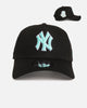 New Era New York Yankees 'Black Aqua' 9FORTY A-Frame Snapback Black/Aqua