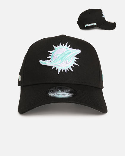 New Era Miami Dolphins 'Black Aqua' 9FORTY A-Frame Snapback Black/Aqua