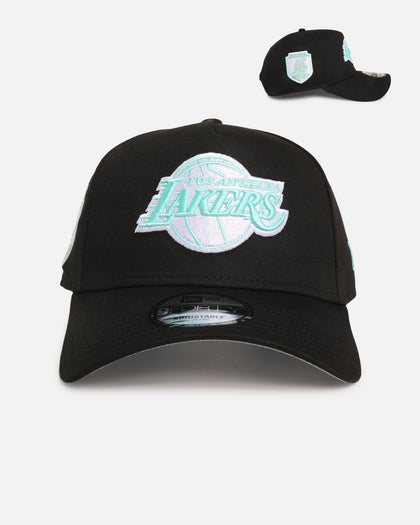 New Era Los Angeles Lakers 'Black Aqua' 9FORTY A-Frame Snapback Black/Aqua